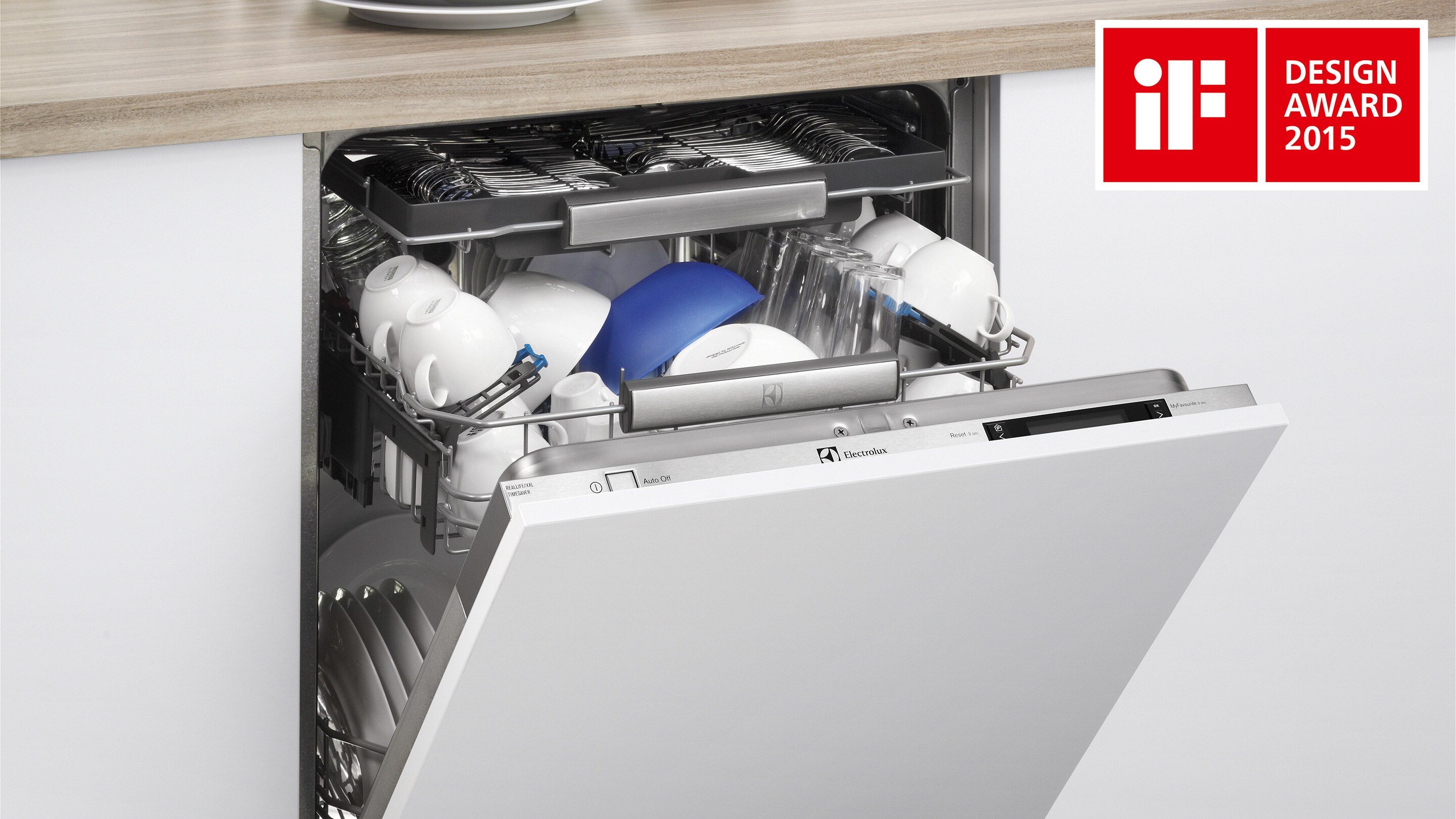 Az Electrolux RealLife mosogatógépe és az iF logó