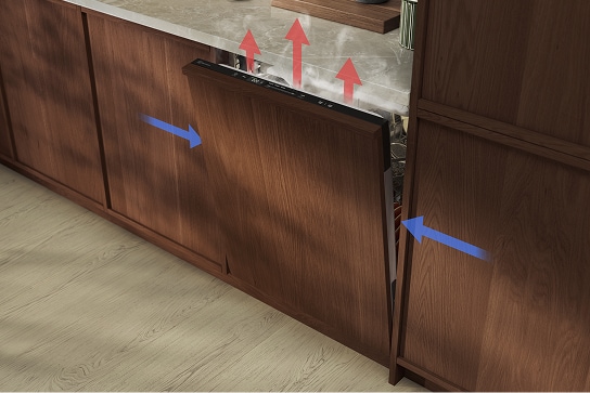 Fully integrated dishwashers