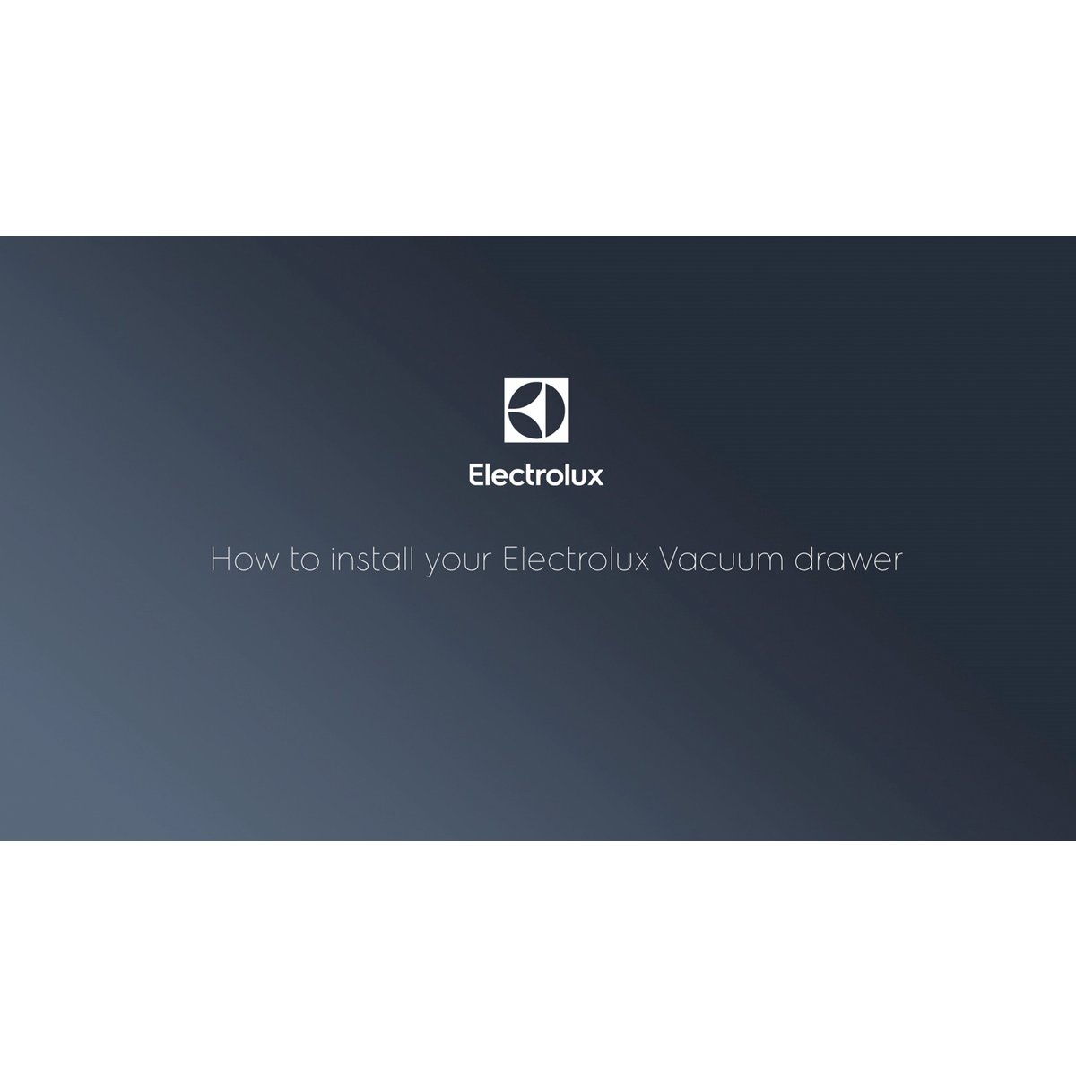 Electrolux - Integrated Vacuum Sealer - KBV4X