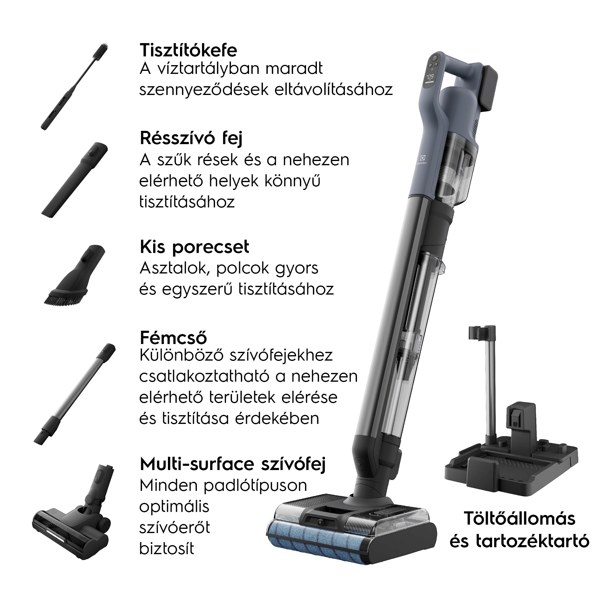 Electrolux - Vezeték nélküli nedves takarítógép - EW82U2DB