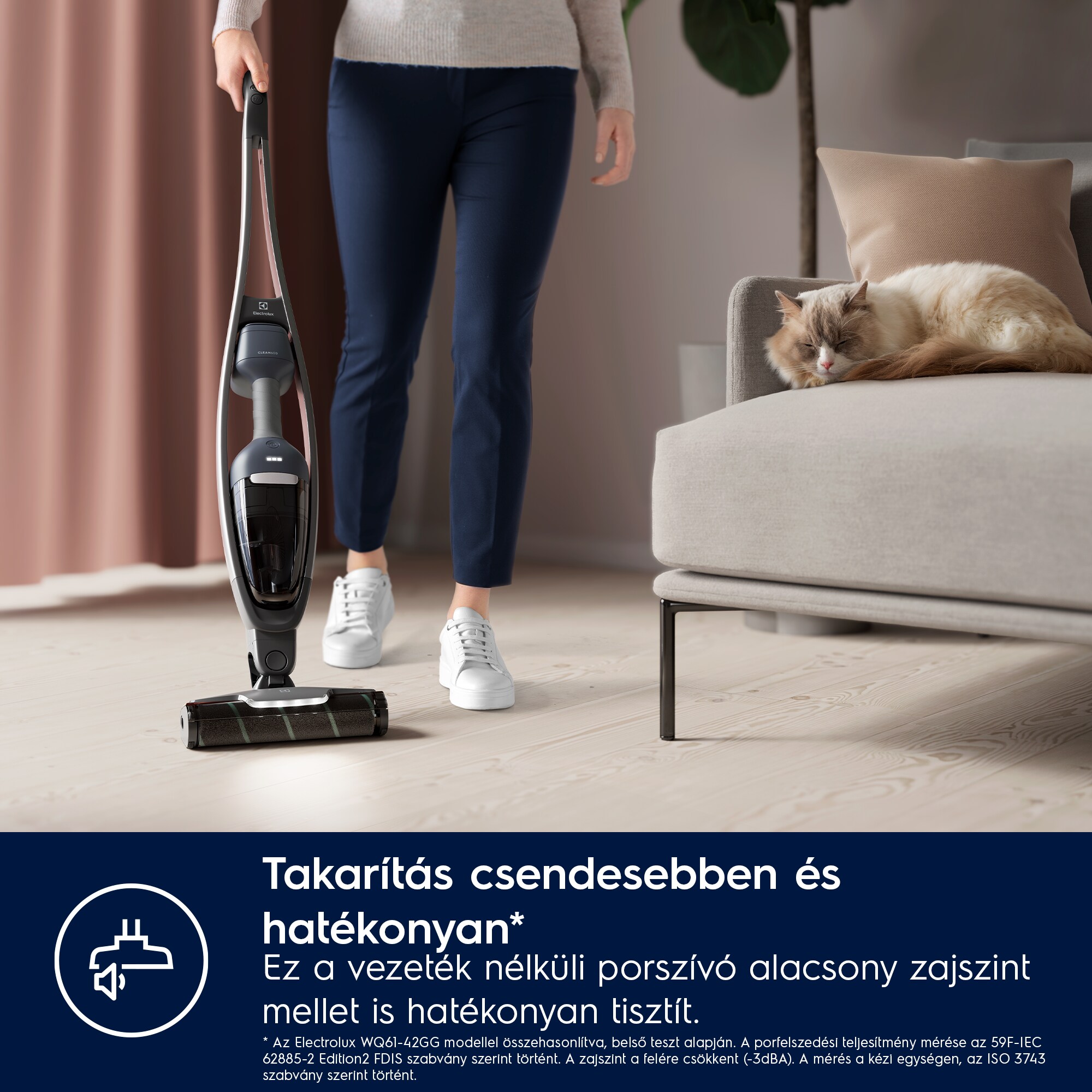 Electrolux - Akkumulátoros álló porszívó - ES62CP25DB