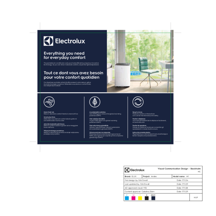 Electrolux - Mobil klíma - EXP26U338CW