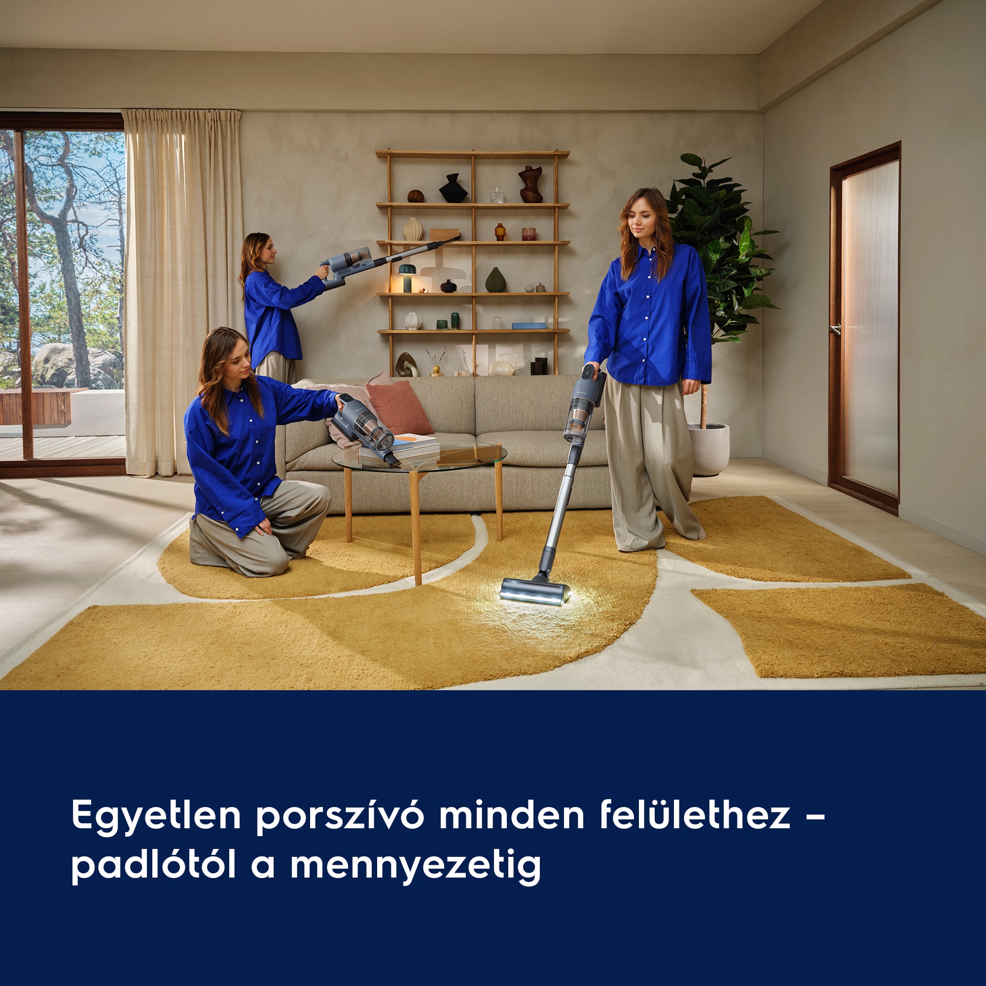 Egyetlen porszívó minden felülethez – padlótól a mennyezetig