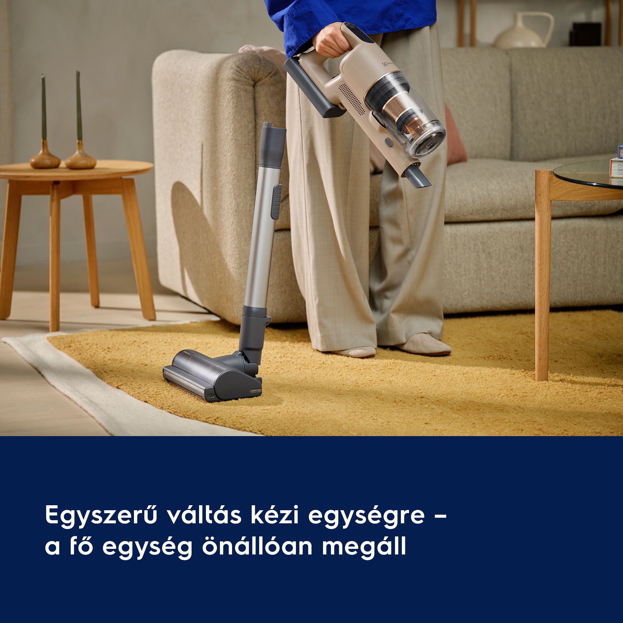 Egyszerű váltás kézi egységre – a fő egység önállóan megáll