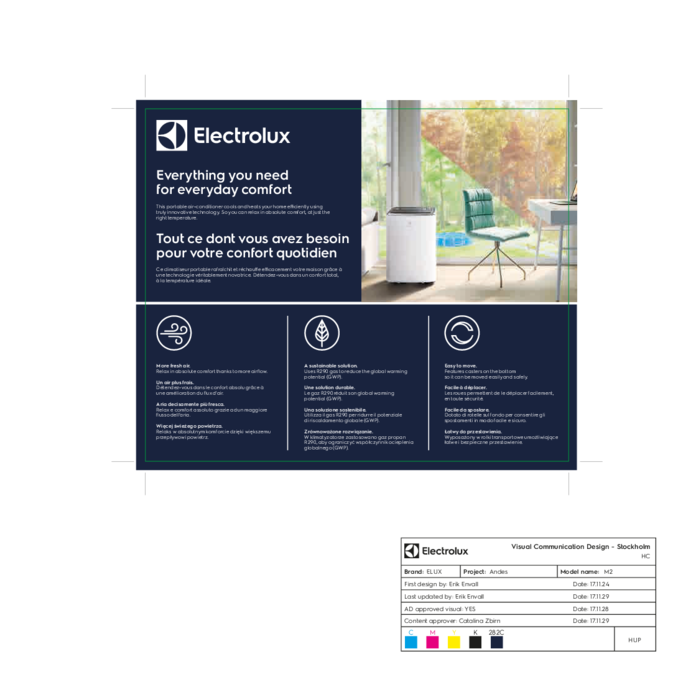 Electrolux - Mobil klíma - EXP26U338HW