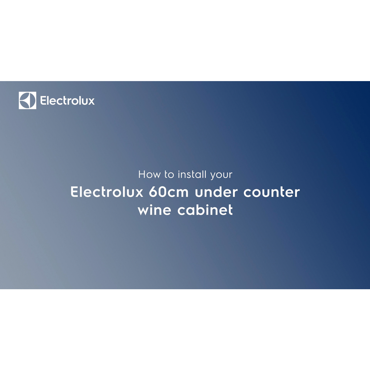 Electrolux - Pult alá építhető borhűtők - EWUS040B8B