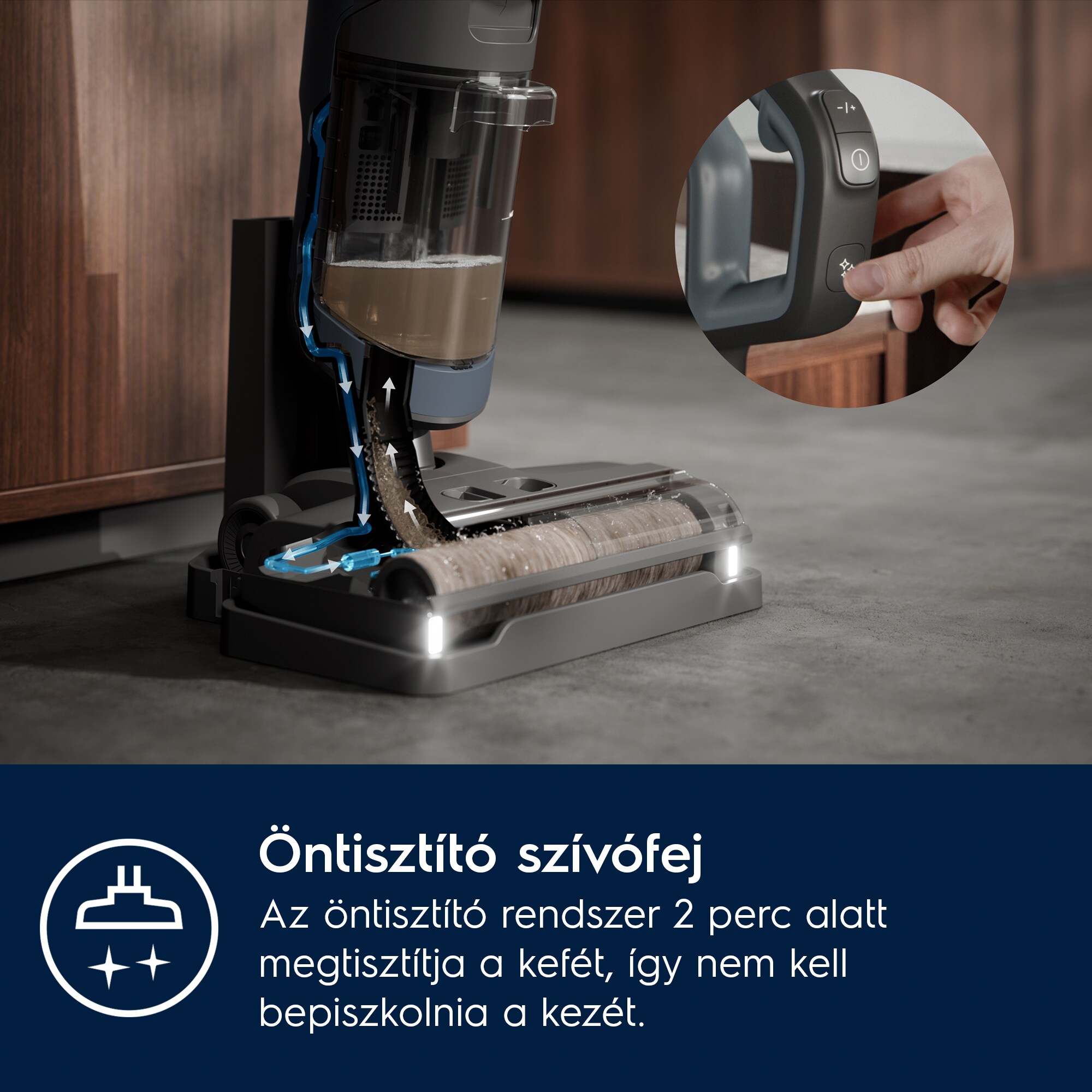 Electrolux - Vezeték nélküli nedves takarítógép - EW81U3DB