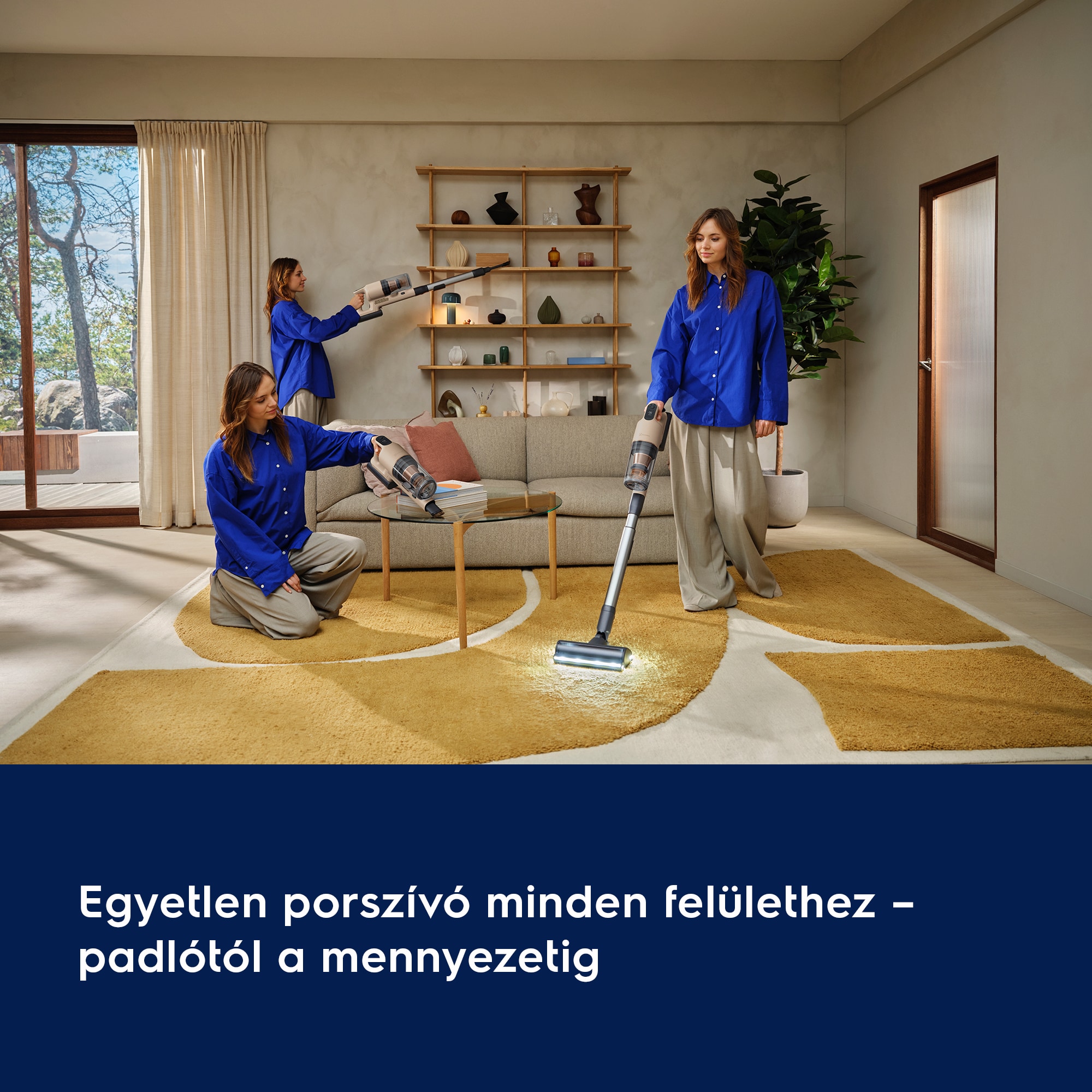 Egyetlen porszívó minden felülethez – padlótól a mennyezetig