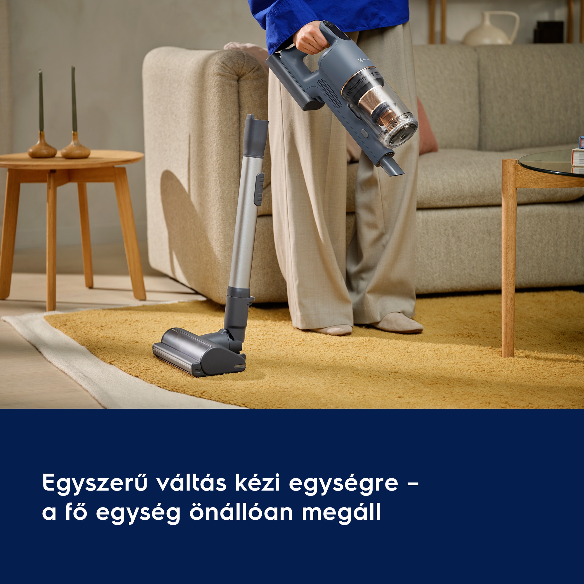 Egyszerű váltás kézi egységre – a fő egység önállóan megáll