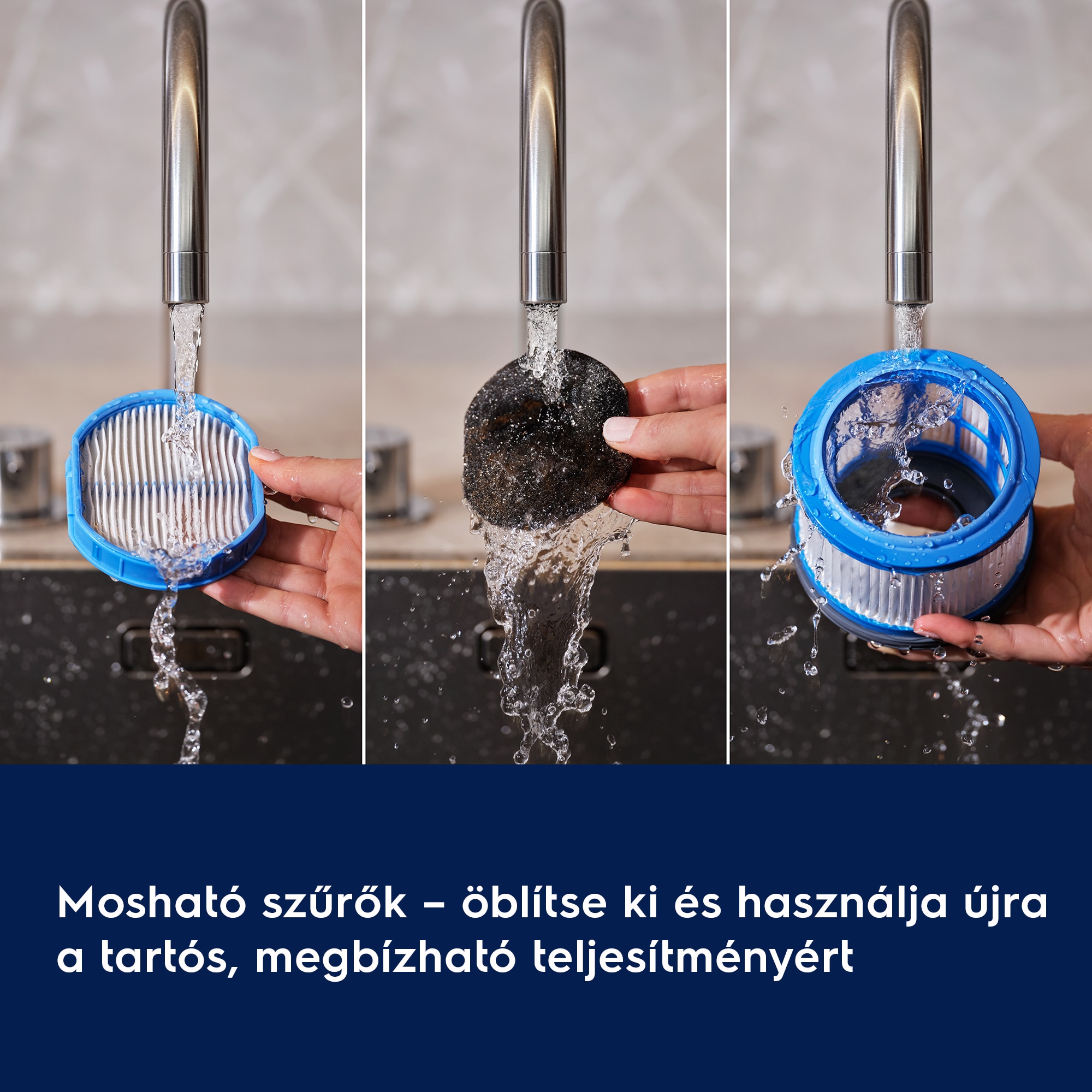 Mosható szűrők – öblítse ki és használja újra a tartós, megbízható teljesítményért