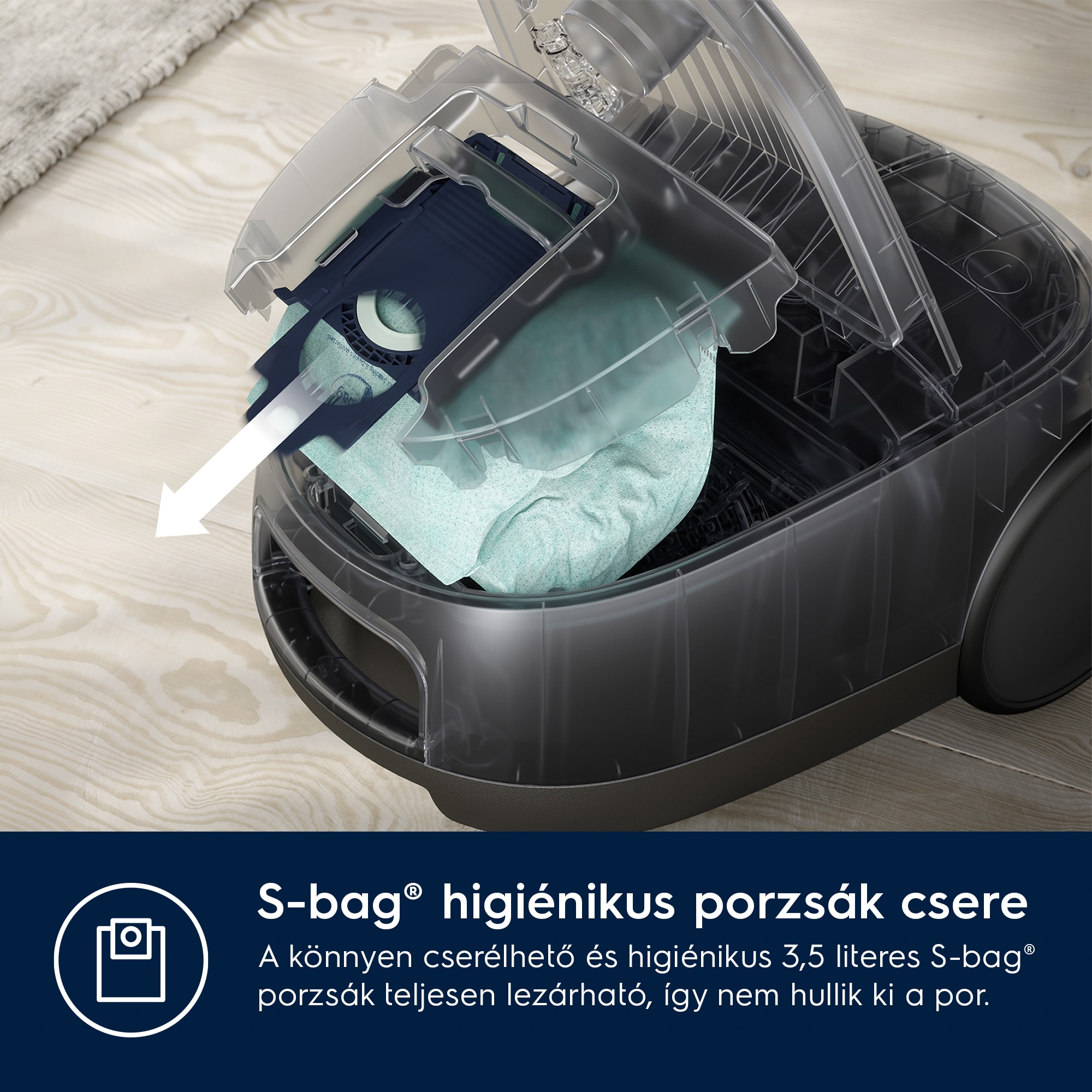 Electrolux - Porzsákos porszívó - EB61H6SW