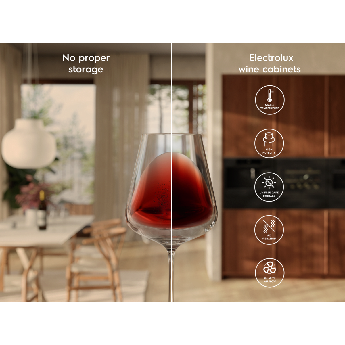 Electrolux - Pult alá építhető borhűtők - EWUS040B8B