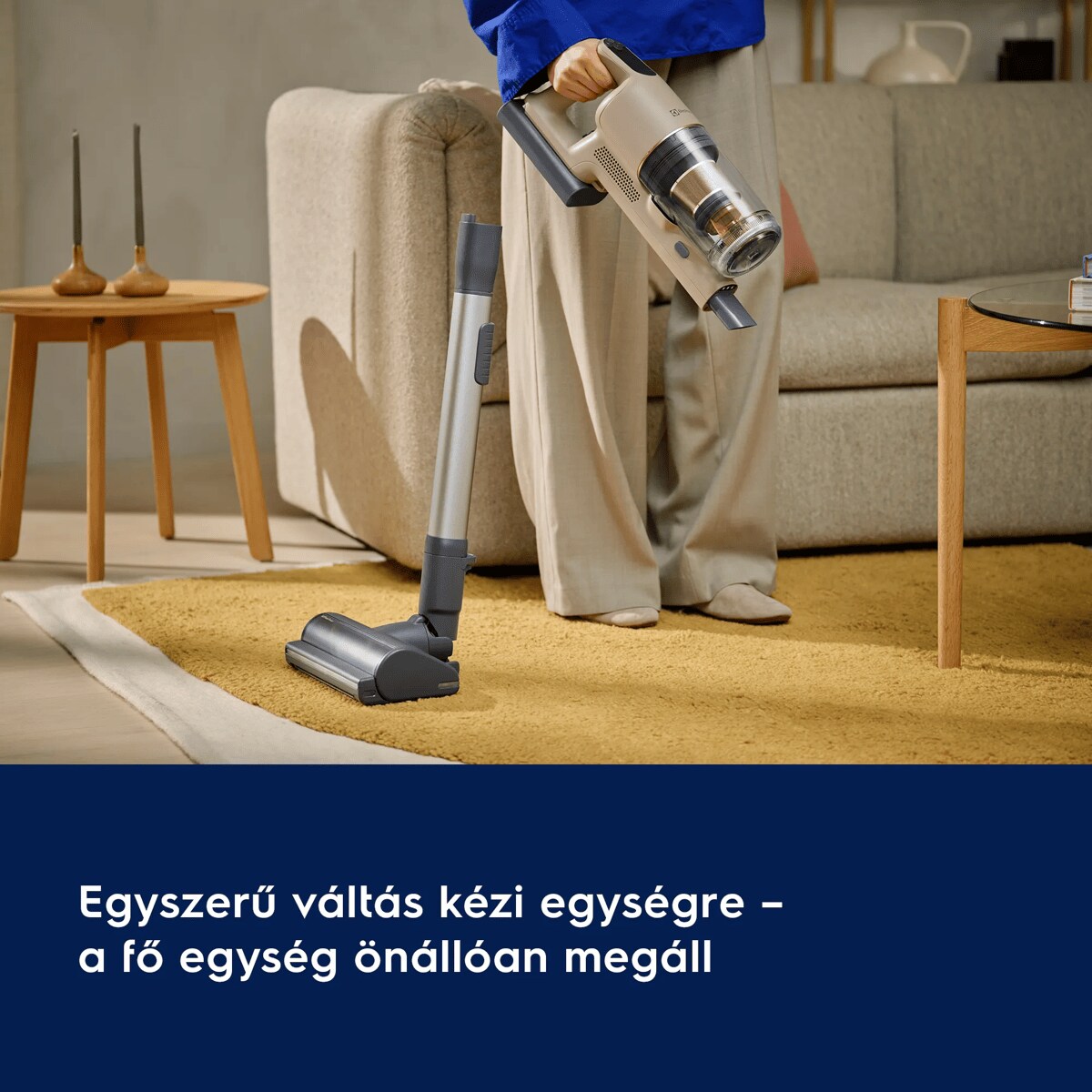 Egyszerű váltás kézi egységre – a fő egység önállóan megáll