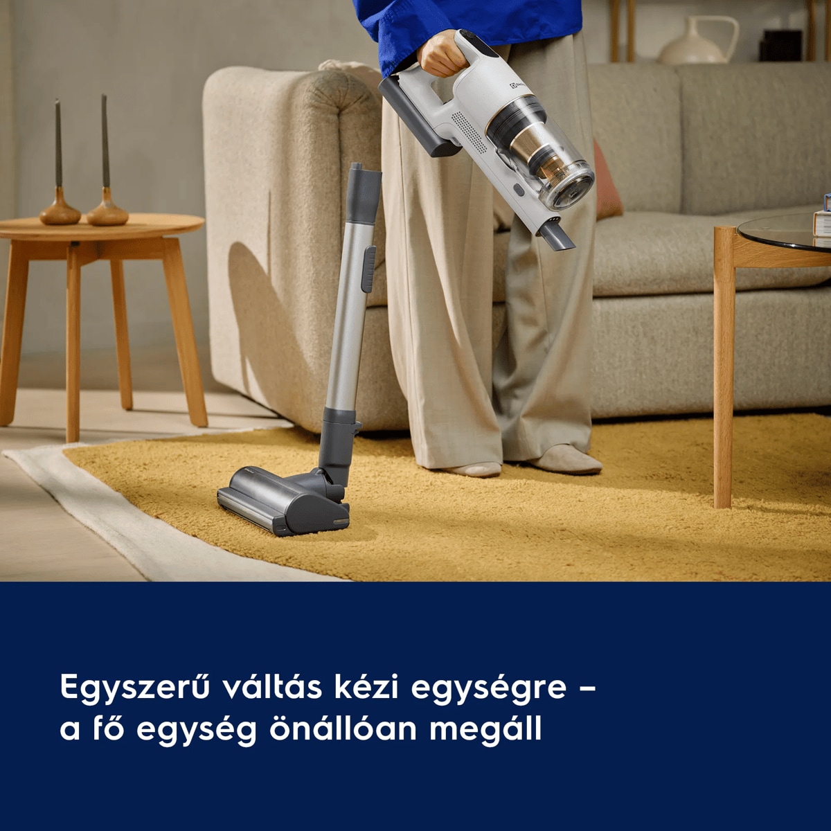 Egyszerű váltás kézi egységre – a fő egység önállóan megáll