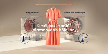 Electrolux PerfectCare szárítógépek GentleCare rendszerrel