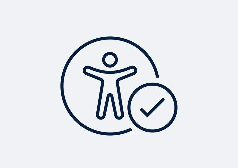 Person and padlock icon