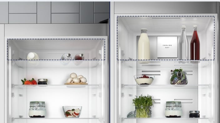 Tall fridge freezer