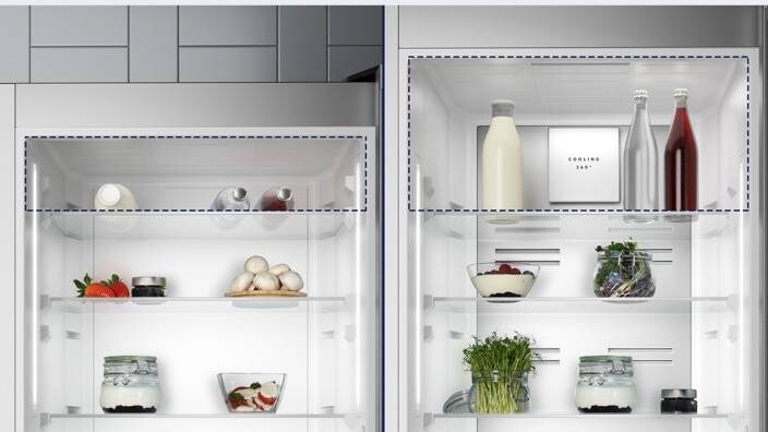 Tall fridge freezer