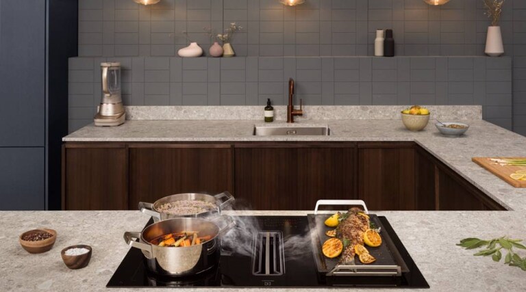 Food cooking on a hob showcasing everyday sustainable living