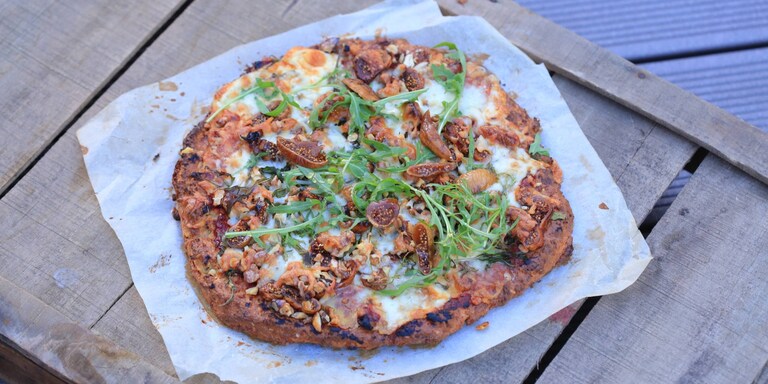 Egészséges pizza
