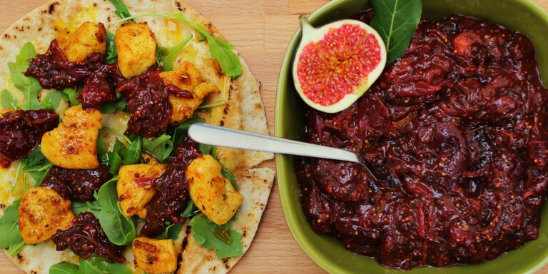 Szilvás-fügés chutney